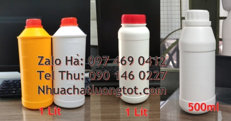Chai nhựa 100ml 250ml đựng trà sữa, Chai 100ml màu trong bình nhựa 0.5 lít,Chai 1000ml đựng hóa chấ