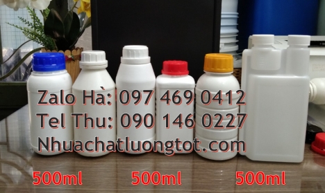 Chai nhựa 100ml 250ml đựng trà sữa, Chai 100ml màu trong bình nhựa 0.5 lít,Chai 1000ml đựng hóa chấ