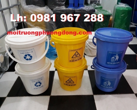 Bán xô nhựa y tế 5 lít ,xô nhựa đựng chất thải y tế