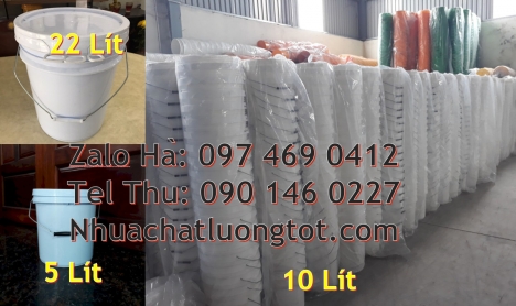 Xô nhựa nắp rót 20 lít. Nơi bán Thùng nhựa 18 lít nắp chiết rót, Vỏ thùng đựng sơn 19 l