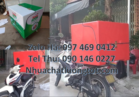 thùng chở mỹ phẩm, Thùng ship hàng giữ nhiệt, Thùng hàng sau xe máy, Thùng giữ nhiệt, thùng giao hàn