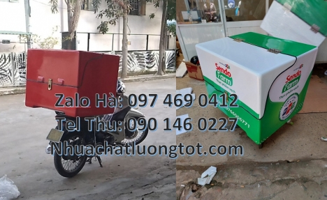 thùng chở mỹ phẩm, Thùng ship hàng giữ nhiệt, Thùng hàng sau xe máy, Thùng giữ nhiệt, thùng giao hàn