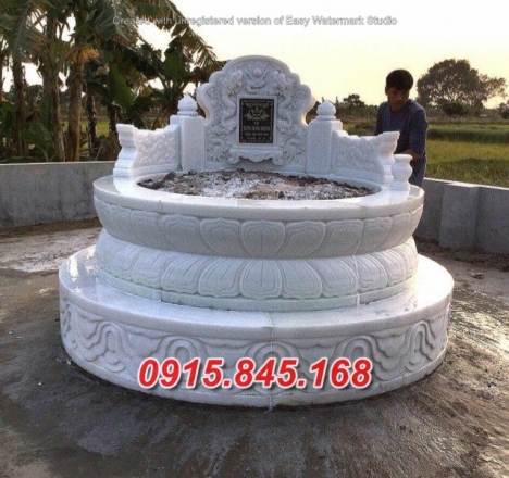 Mẫu mộ mồ mả đá tròn đẹp nhất cà mau cần thơ đồng tháp – lăng mộ đá hình tròn