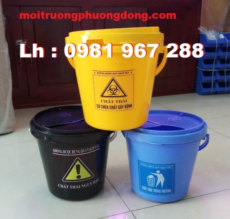 Bán xô nhựa y tế 5 lít ,xô nhựa đựng chất thải y tế