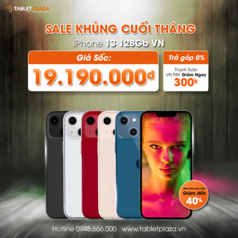 Sale cực đỉnh iPhone 13 chính hãng tại Tablet plaza