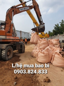 Bao tải jumbo 1 tấn trữ kho xuất khẩu giá rẻ đựng lúa gạo, cà phê, phân bón, viên nén, đất cát