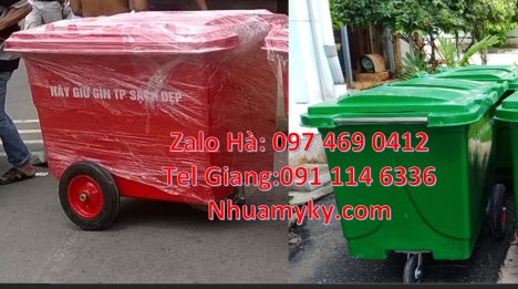 xe thu gom rác 3 bánh lớn, bán sỉ xe rác 660l Xe thu gom rác 660 lít bánh nhỏ, Xe gom rác 660l, xe