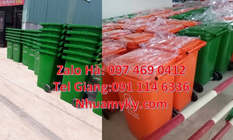 Thùng rác composite 120l, Thùng rác nhựa 240l, thùng rác công nghiệp 240L, thùng rác công cộng 240L,