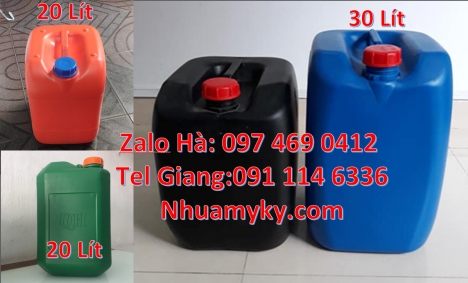 can 25l trắng, can nhựa 25 lít đựng axit, can nhựa 30 lít đựng thực phẩm, can nhựa 5 lít trong, can