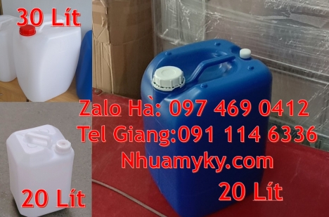 can 25l trắng, can nhựa 25 lít đựng axit, can nhựa 30 lít đựng thực phẩm, can nhựa 5 lít trong, can