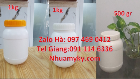 hũ nhựa đựng kẹo caosu 50gr 100gr, Hủ nhựa 1000gr đựng hoa mỹ phẩm, hũ nhựa nắp nhỏ garenty. Hủ nhựa