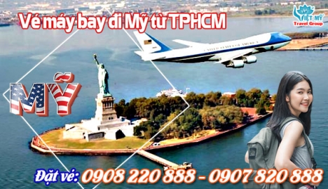 Vé máy bay đi Mỹ từ TPHCM