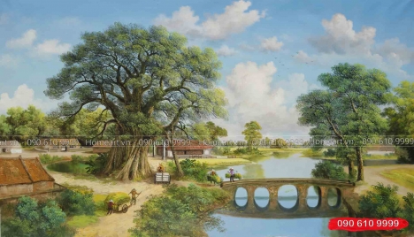 99 Mẫu Tranh Đồng Quê Đẹp Nhất 2022 - Home Art