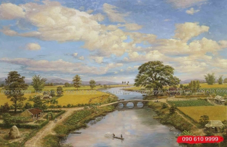 99 Mẫu Tranh Đồng Quê Đẹp Nhất 2022 - Home Art