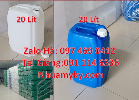 can 25l trắng, can nhựa 25 lít đựng axit, can nhựa 30 lít đựng thực phẩm, can nhựa 5 lít trong, can
