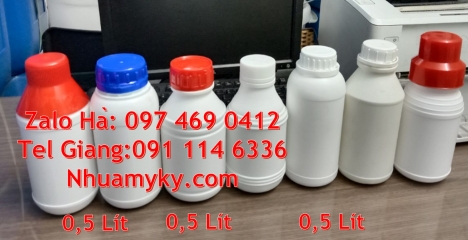 Chai nhựa 50ml 500ml đựng nông dược. Chai hdpe 100ml vuông, Chai nhựa 1l đựng phân bón, chai hdpe gi