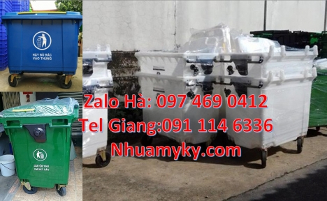 xe thu gom rác 3 bánh lớn, bán sỉ xe rác 660l Xe thu gom rác 660 lít bánh nhỏ, Xe gom rác 660l, xe