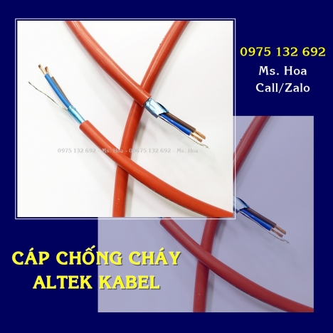 Cáp chống cháy 2 lõi xoắn đôi chống nhiễu thương hiệu Altek Kabel – Đức