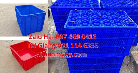 Sóng Nhựa Công Nghiệp, Sóng Bít, Sóng Hở, Rổ Nhựa Công Nghiệp. Giá Bán thùng nhựa đặc chất lượng cao