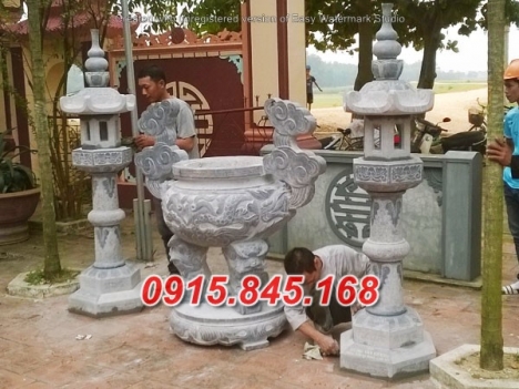 đỉnh lư hương đá đèn hạc nến đẹp bán quảng nam thừa thiên huế đà nẵng