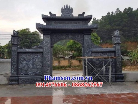 Mẫu cổng đá đẹp đồng tháp tiền giang long an