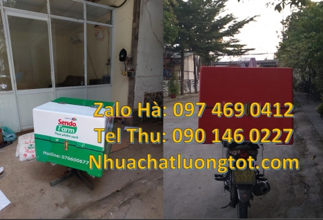 Thùng giao trà sữa, thùng đựng hàng online, Thùng chở hàng giữ nhiệt đa năng, thùng giữ lạnh, túi gi