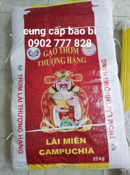 Bao pp dệt, bao đựng gạo, bao đựng gạo in theo yêu cầu