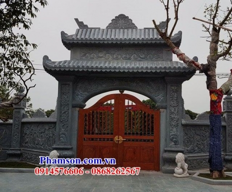 Mẫu cổng đá đẹp đồng tháp tiền giang long an