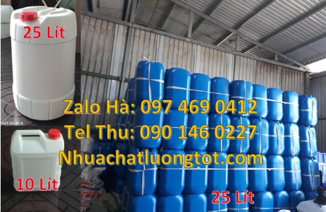 can hdpe 25 lít đựng dầu nhớt can dẹp 30 lít đựng thuốc thú y giá rẻ, can 20l dày trắng, can 25l