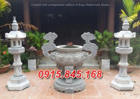 đỉnh lư hương đá đèn hạc nến đẹp bán quảng nam thừa thiên huế đà nẵng