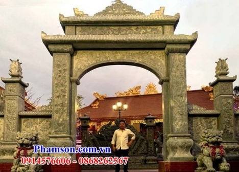 Mẫu cổng đá đẹp đồng tháp tiền giang long an