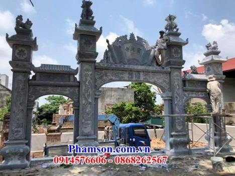 Mẫu cổng đá đẹp đồng tháp tiền giang long an
