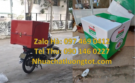 Thùng giao trà sữa, thùng đựng hàng online, Thùng chở hàng giữ nhiệt đa năng, thùng giữ lạnh, túi gi