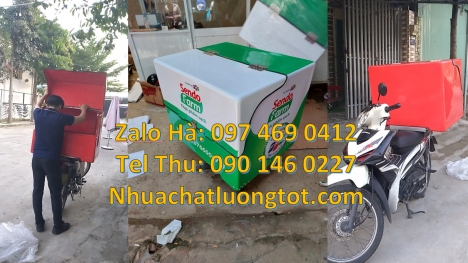 Thùng giao trà sữa, thùng đựng hàng online, Thùng chở hàng giữ nhiệt đa năng, thùng giữ lạnh, túi gi