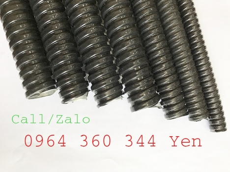 Ống ruột gà lõi thép bọc nhựa PVC đen đường kính phi 1