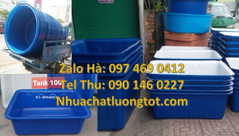 nơi bán thùng nhựa chữ nhật, Thùng nhựa dung tích lớn, thùng nuôi cá, thùng đựng hạt nhựa Thùng dung