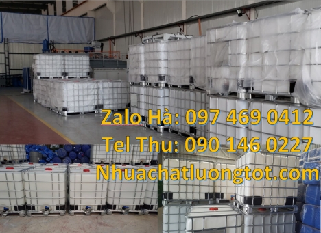 Thùng nhựa dung tích lớn, tank nhựa ibc 1 khối, bồn nhựa 1000 lít đựng hóa chất, Bồn IBC1000 lít đựn