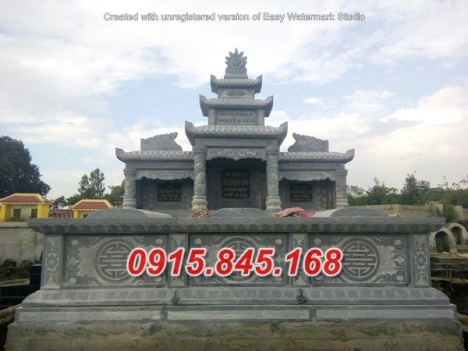 Mẫu mộ đá ba mái để tro cốt đẹp nhất vĩnh long
