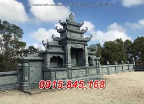 khuân viên nhà mồ đẹp bằng đá tại quảng trị