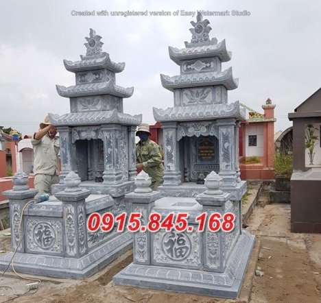Mẫu mộ đá ba mái để tro cốt đẹp nhất vĩnh long