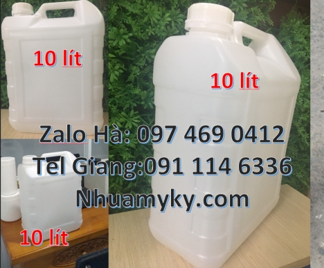 Can 2l quay, can 4l vuông, can 5l đựng dầu nhớt, can nhựa 0.5L đựng hóa chất, Can đựng thực phẩm, Bá