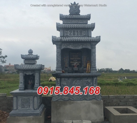 Mẫu mộ đá ba mái để tro cốt đẹp nhất vĩnh long