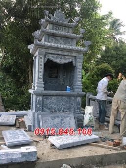 an giang - cần thơ làm am thờ cất tro cốt bằng đá khối