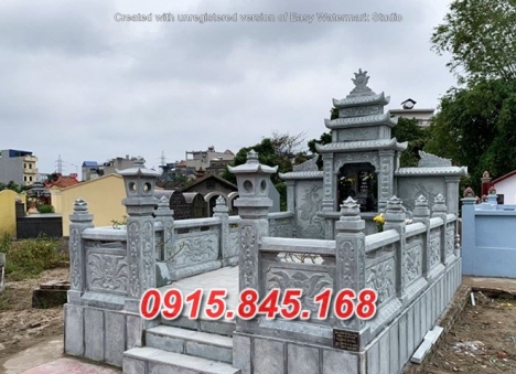 khuân viên nhà mồ đẹp bằng đá tại quảng trị