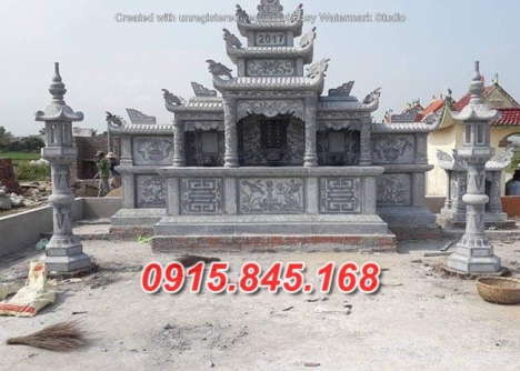 Mẫu mộ đá ba mái để tro cốt đẹp nhất vĩnh long