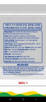 Chế phẩm vi sinh EM và bokashi