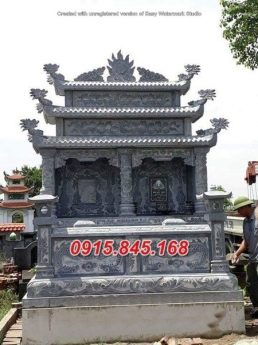 Mẫu mộ đá ba mái để tro cốt đẹp nhất vĩnh long