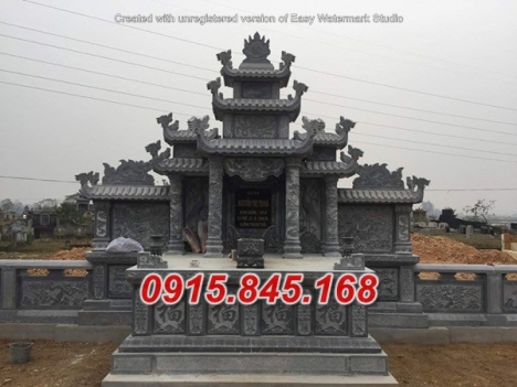 Mẫu mộ đá ba mái để tro cốt đẹp nhất vĩnh long