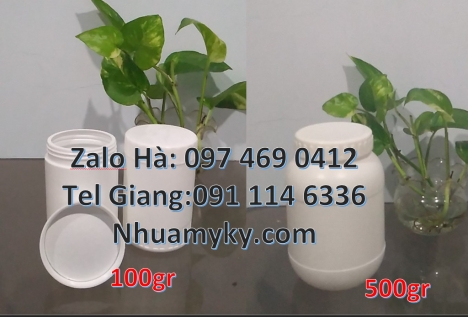 Lọ nhựa Hũ nhựa 1.5kg vuông, Hũ 1.2 lít, hũ 1kg vuông, Hũ vuông 0.5kg, Hũ đựng thuốc sâu, Hủ nhựa 0.