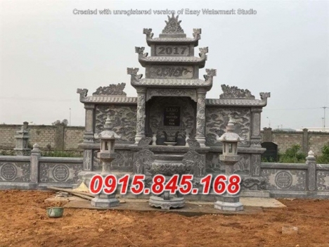 Mẫu mộ đá ba mái để tro cốt đẹp nhất vĩnh long